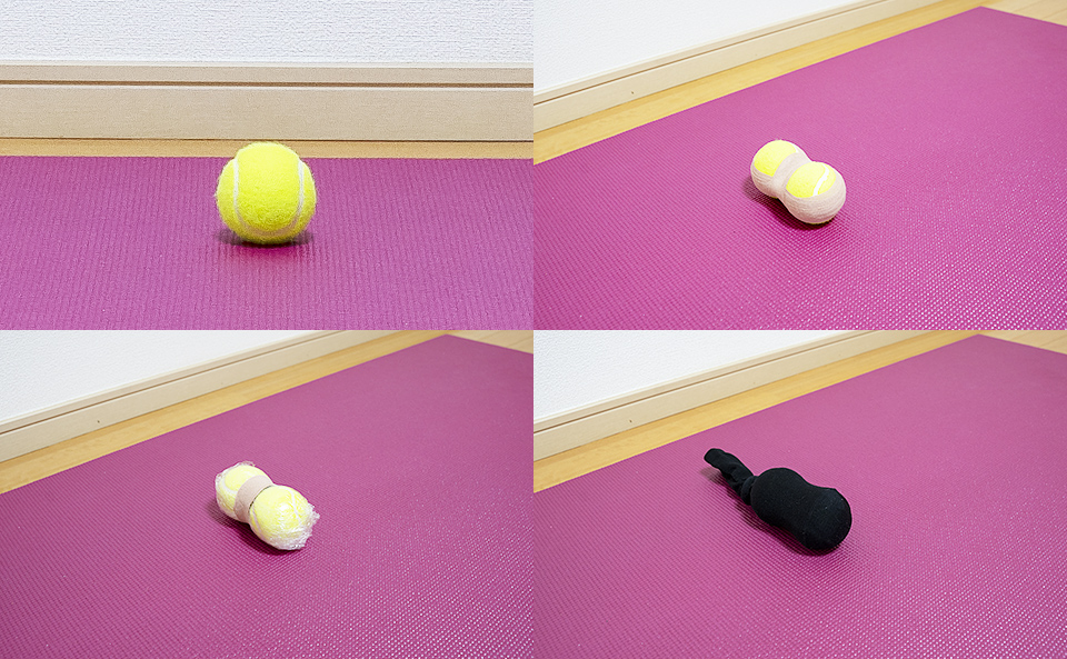 テニスボールを2つ引っ付ける3つの方法
