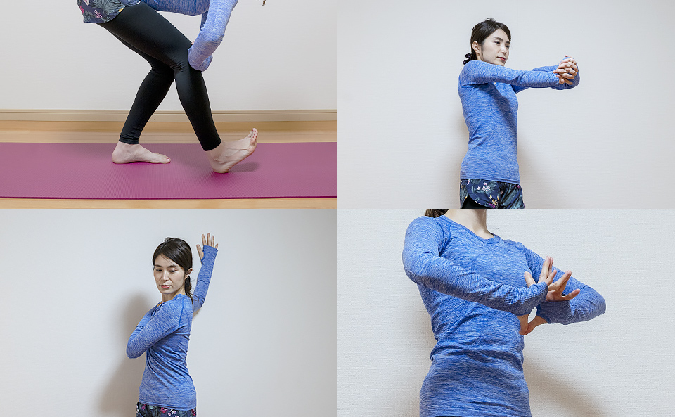 立ったままできるストレッチ方法の紹介